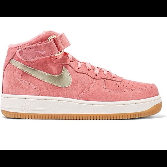 nike air force one suede pink